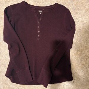 Angie Charcoal Long Sleeve Top